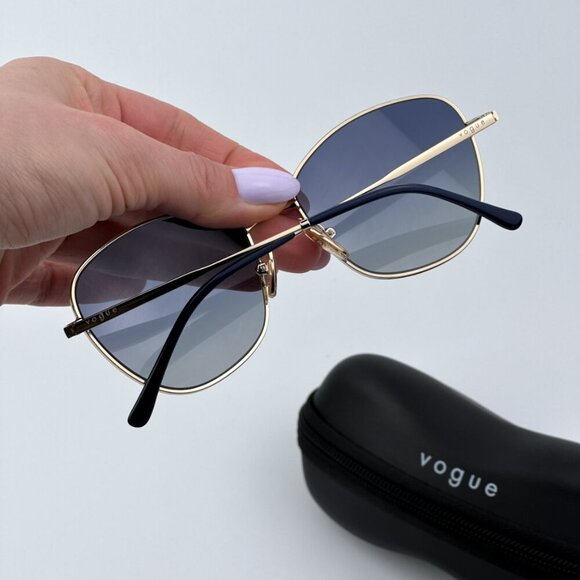 Vogue Women BRAND NEW Sunglasses Gold Blue Gradient Butterfly VO4232S 848/4L main image 7